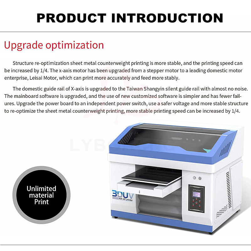 Impresora de Inyección de Tint - Uv Flatbed Printer reseña y precio