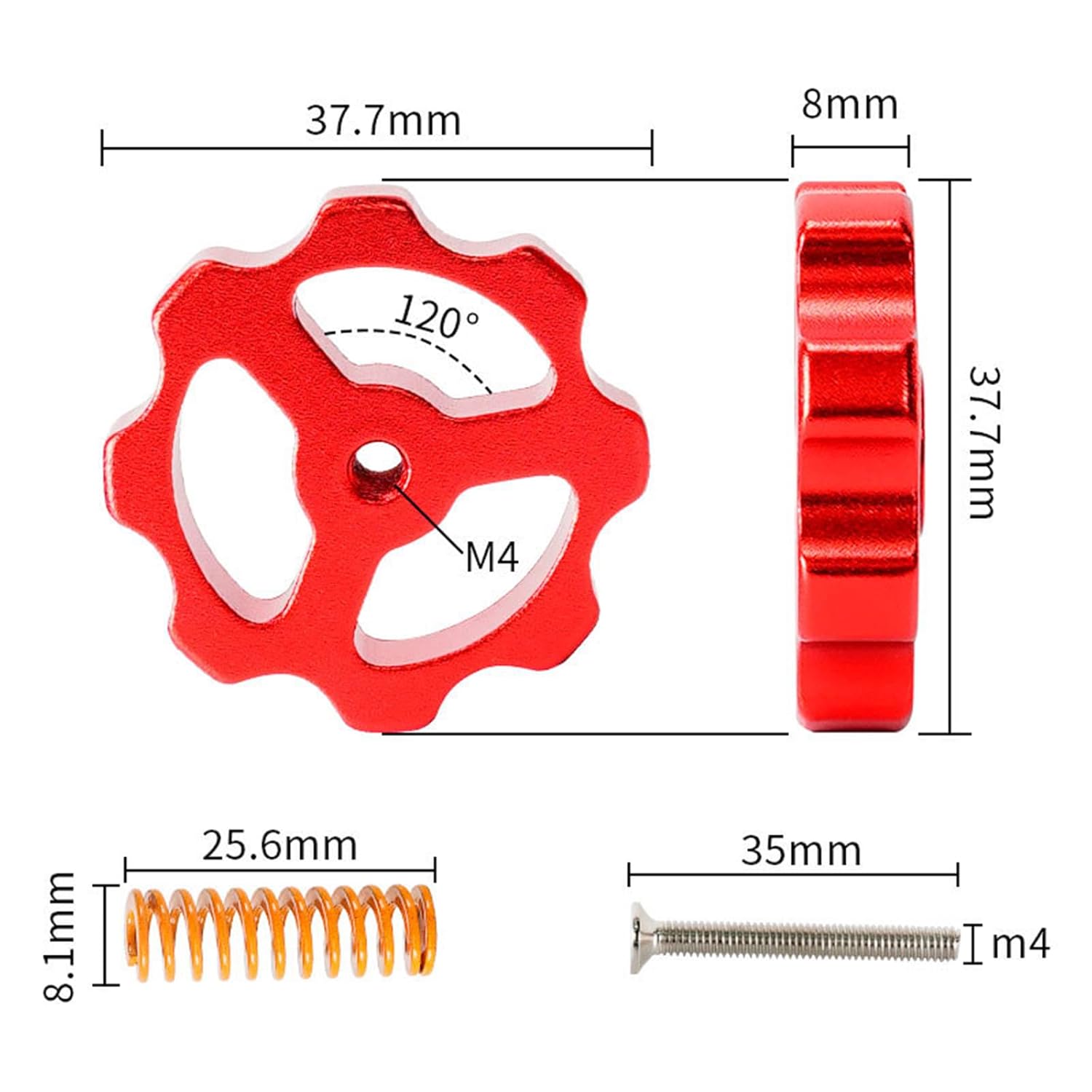Tuercas de nivelación metálica - Creality Printer Ender 3 reseña y precio