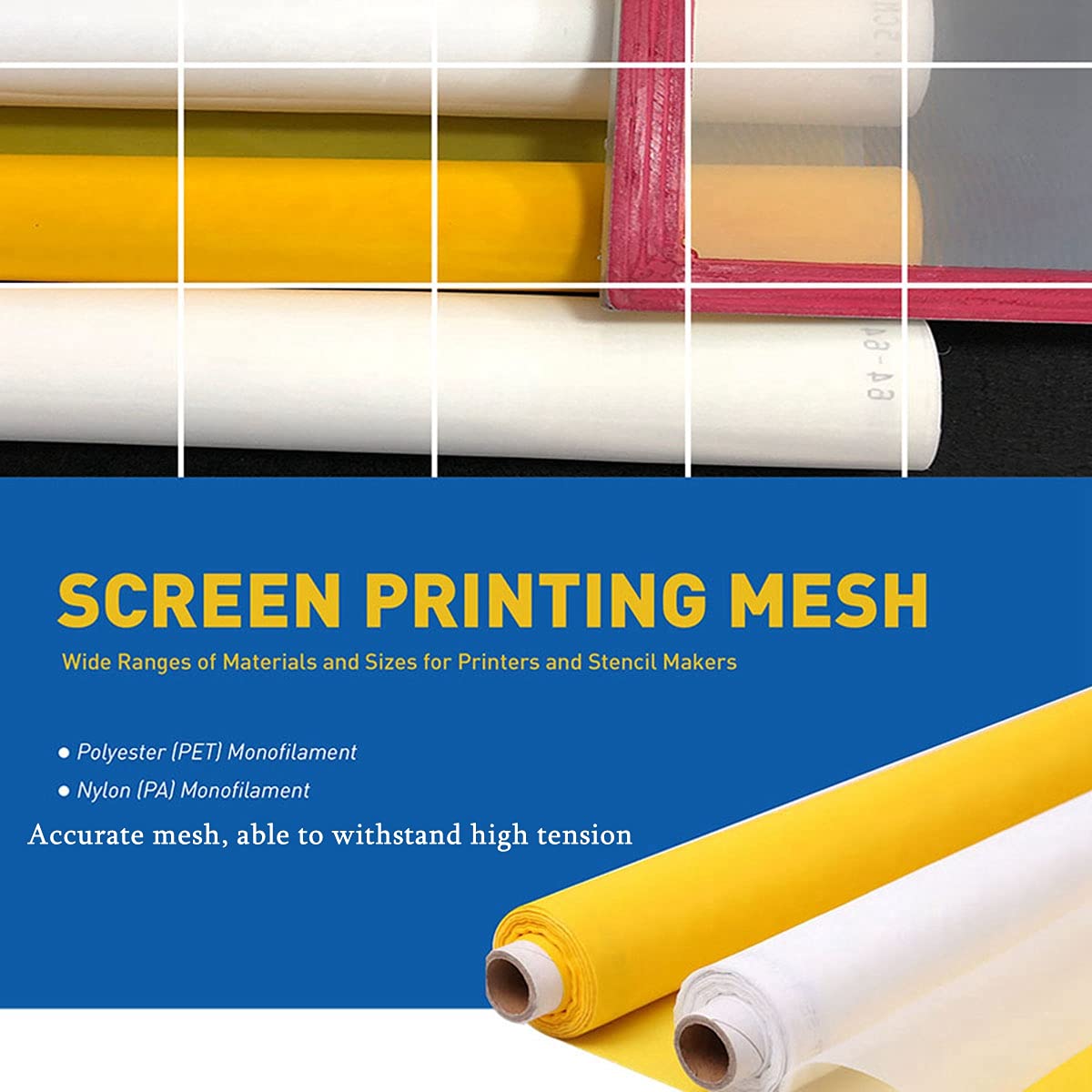 Malla de serigrafía blanca de  - Commercial Printing Supplies Usa reseña y precio